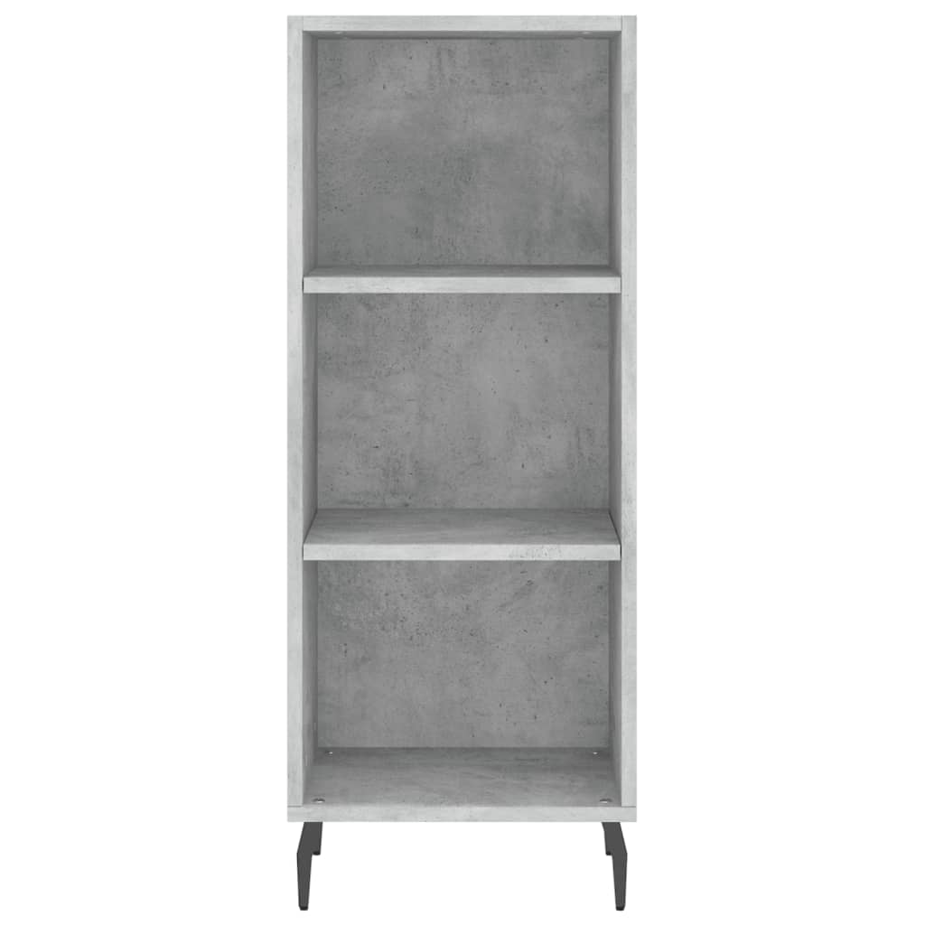Buffet haut Gris béton 34,5x34x180 cm Bois d'ingénierie - XIOS