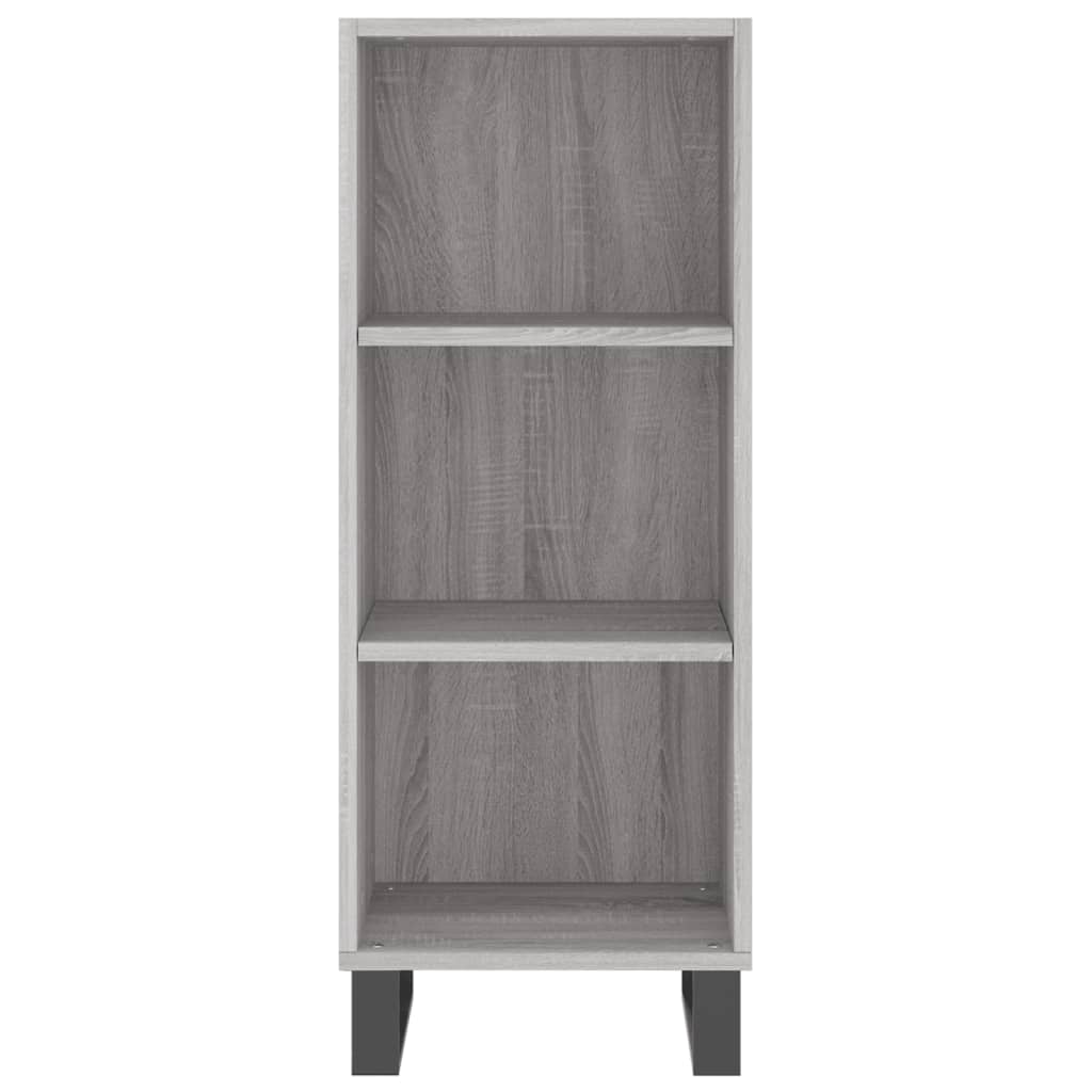 Buffet haut Sonoma gris 34,5x34x180 cm Bois d'ingénierie - XIOS