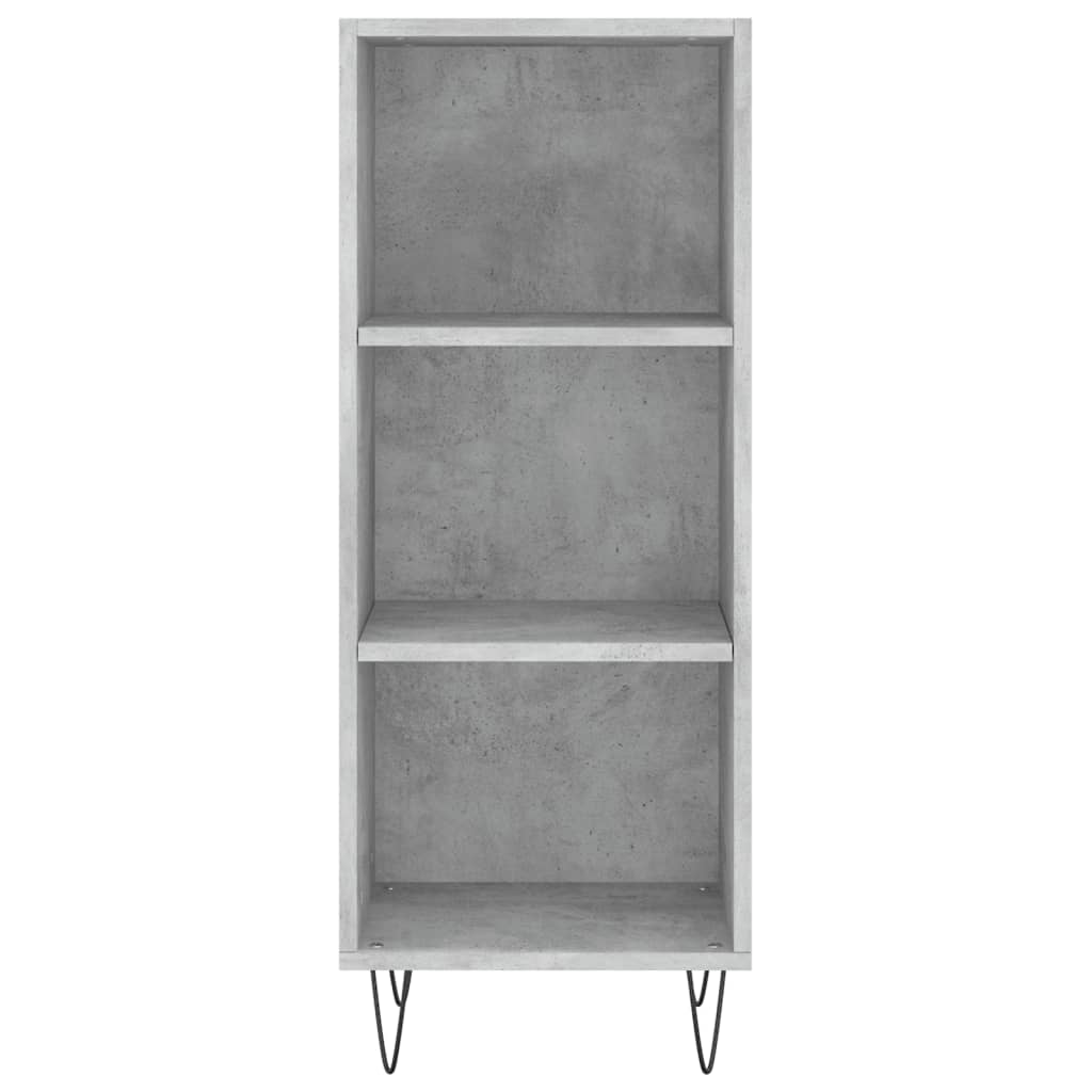 Buffet haut Gris béton 34,5x34x180 cm Bois d'ingénierie - XIOS