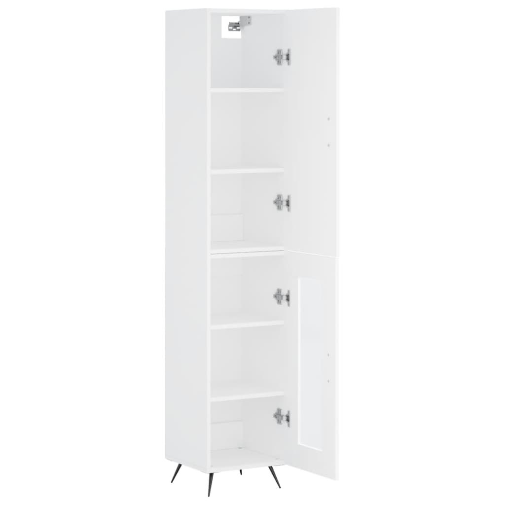 Buffet haut Blanc 34,5x34x180 cm Bois d'ingénierie - XIOS