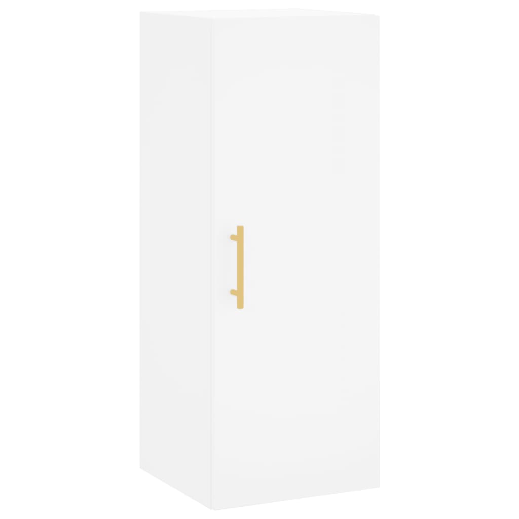 Buffet haut Blanc 34,5x34x180 cm Bois d'ingénierie - XIOS