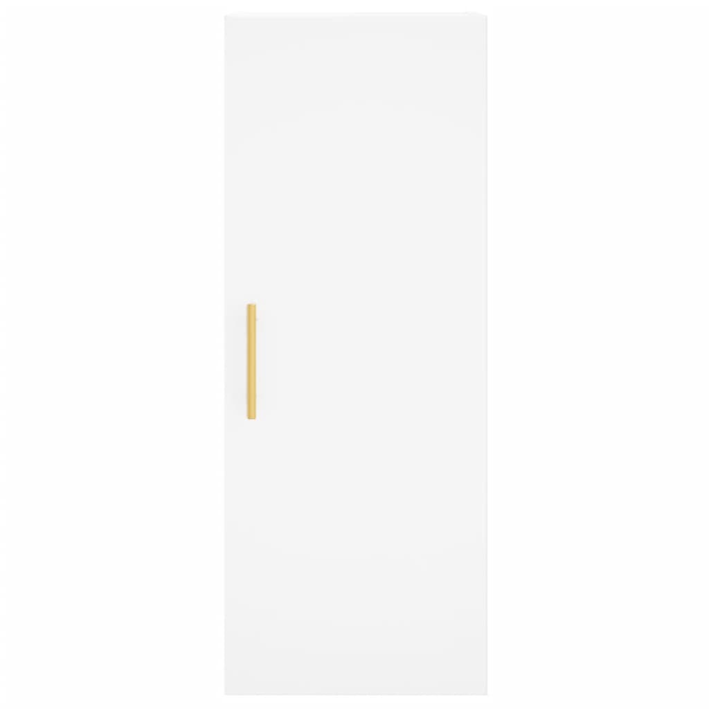 Buffet haut Blanc 34,5x34x180 cm Bois d'ingénierie - XIOS