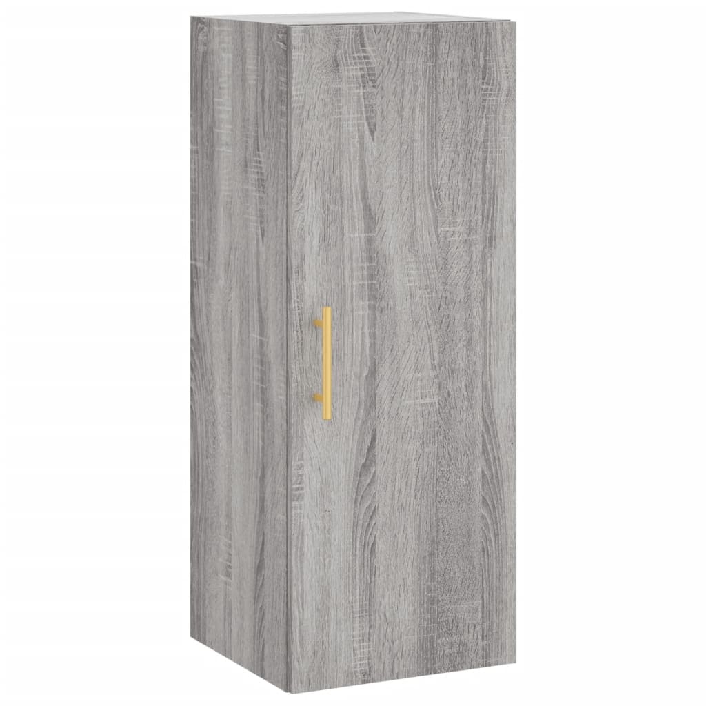 Buffet haut Sonoma gris 34,5x34x180 cm Bois d'ingénierie - XIOS
