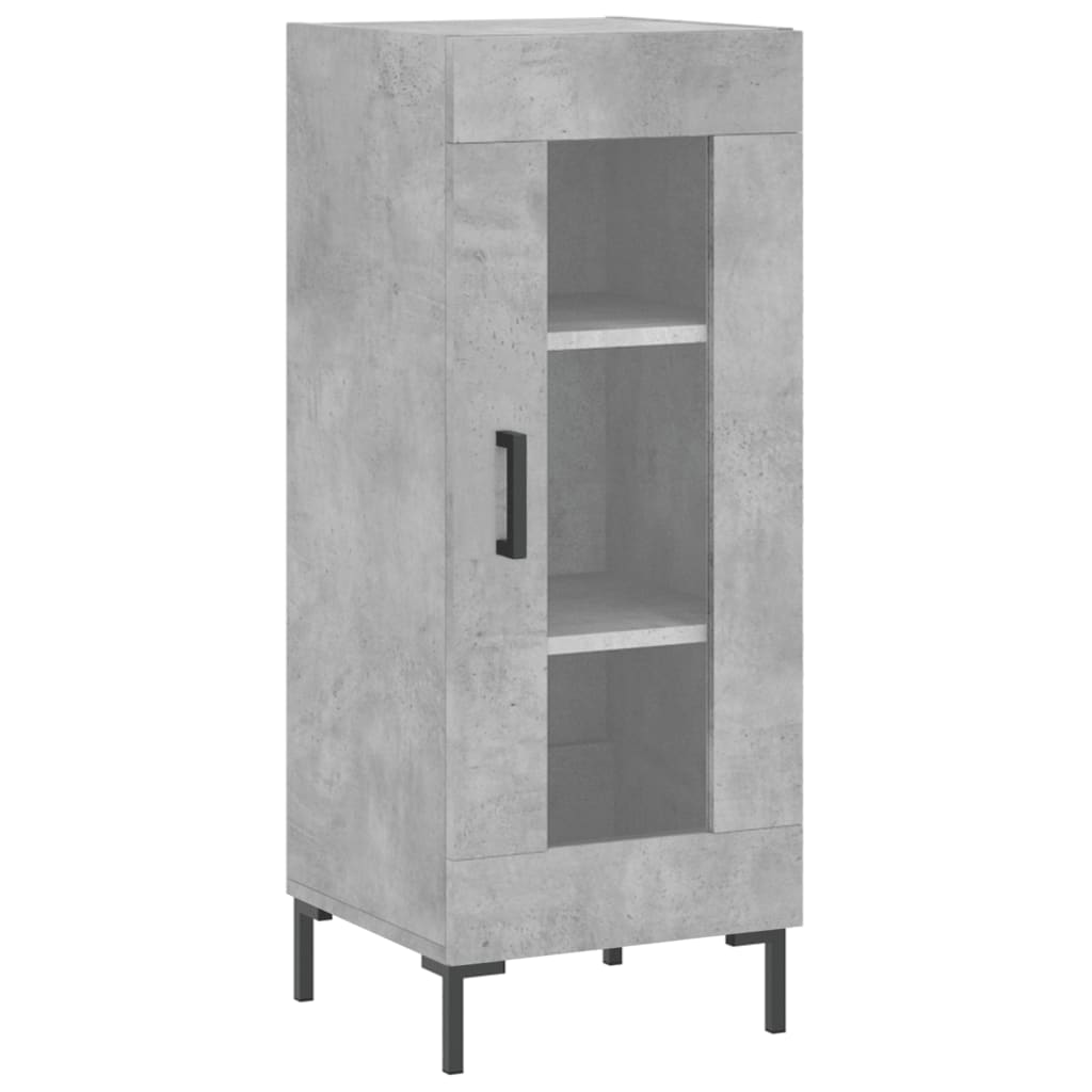 Buffet haut Gris béton 34,5x34x180 cm Bois d'ingénierie Buffets & bahuts vidaXL