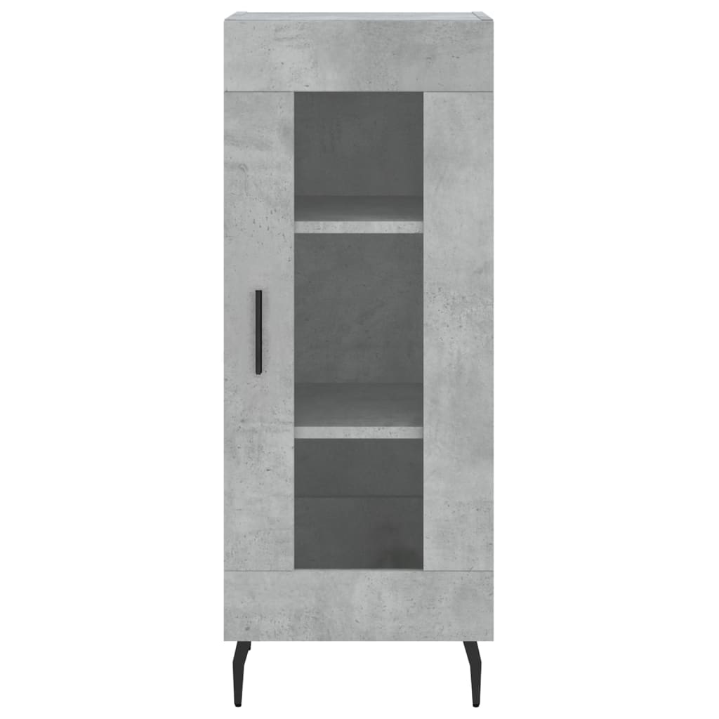 Buffet haut Gris béton 34,5x34x180 cm Bois d'ingénierie - XIOS