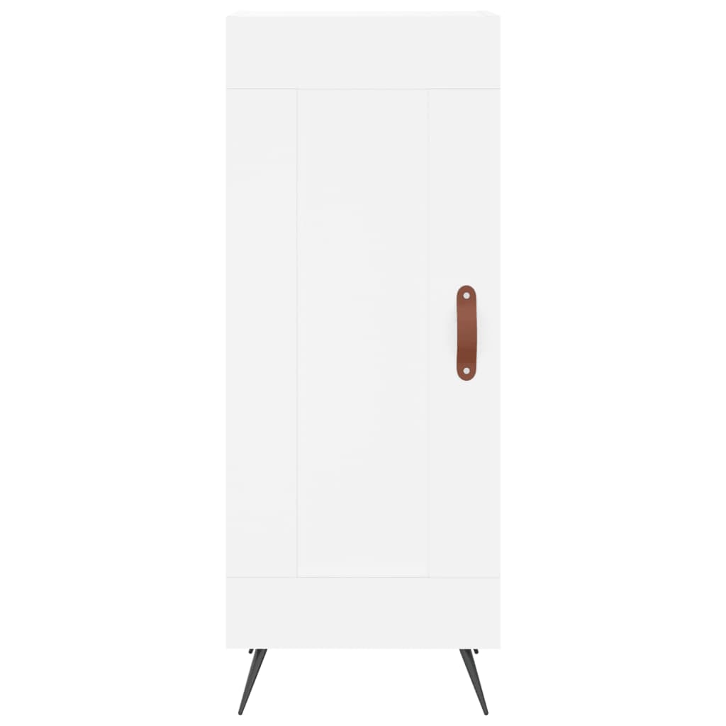 Buffet haut Blanc 34,5x34x180 cm Bois d'ingénierie - XIOS