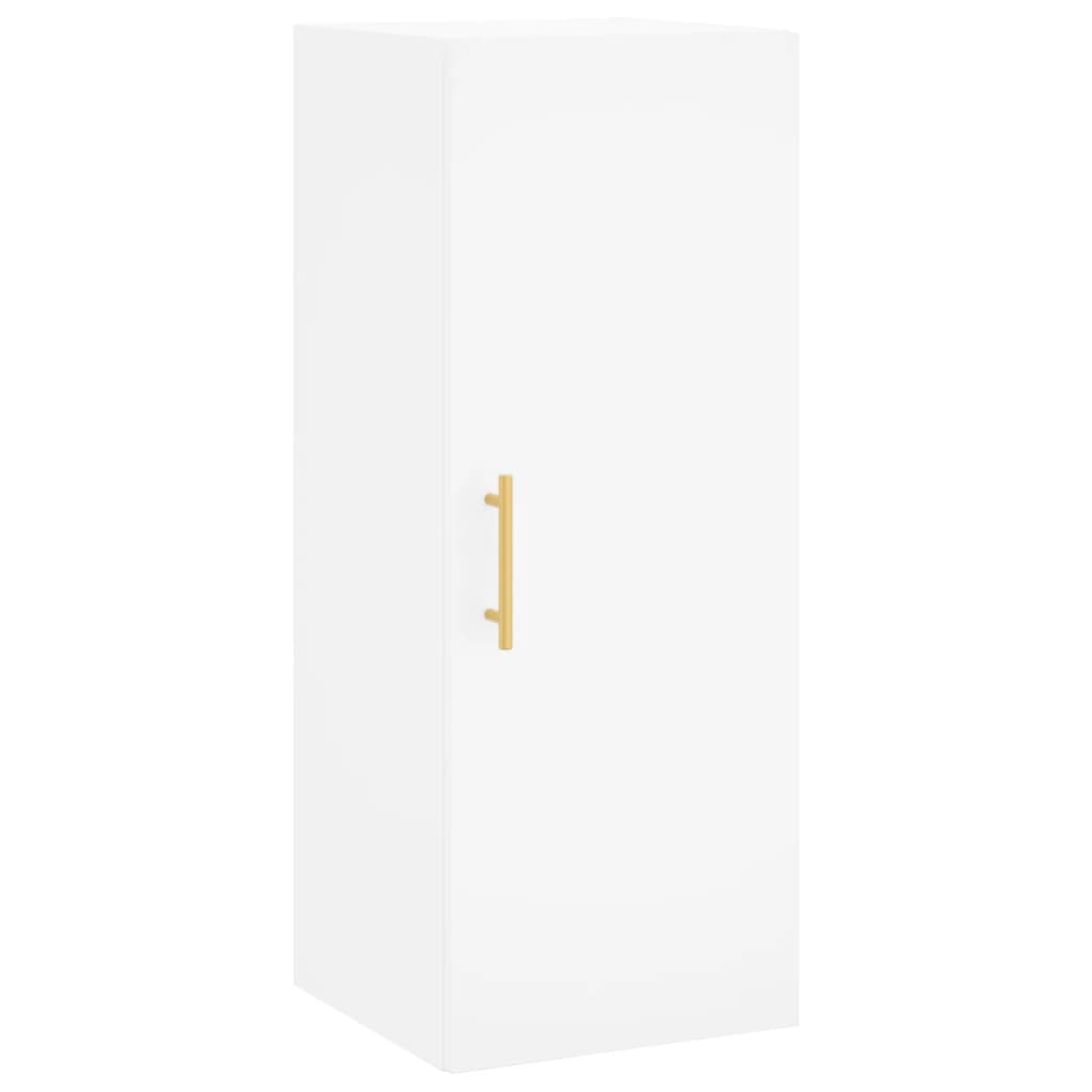 Buffet haut Blanc 34,5x34x180 cm Bois d'ingénierie - XIOS