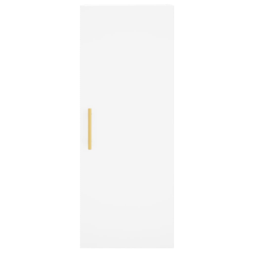 Buffet haut Blanc 34,5x34x180 cm Bois d'ingénierie - XIOS