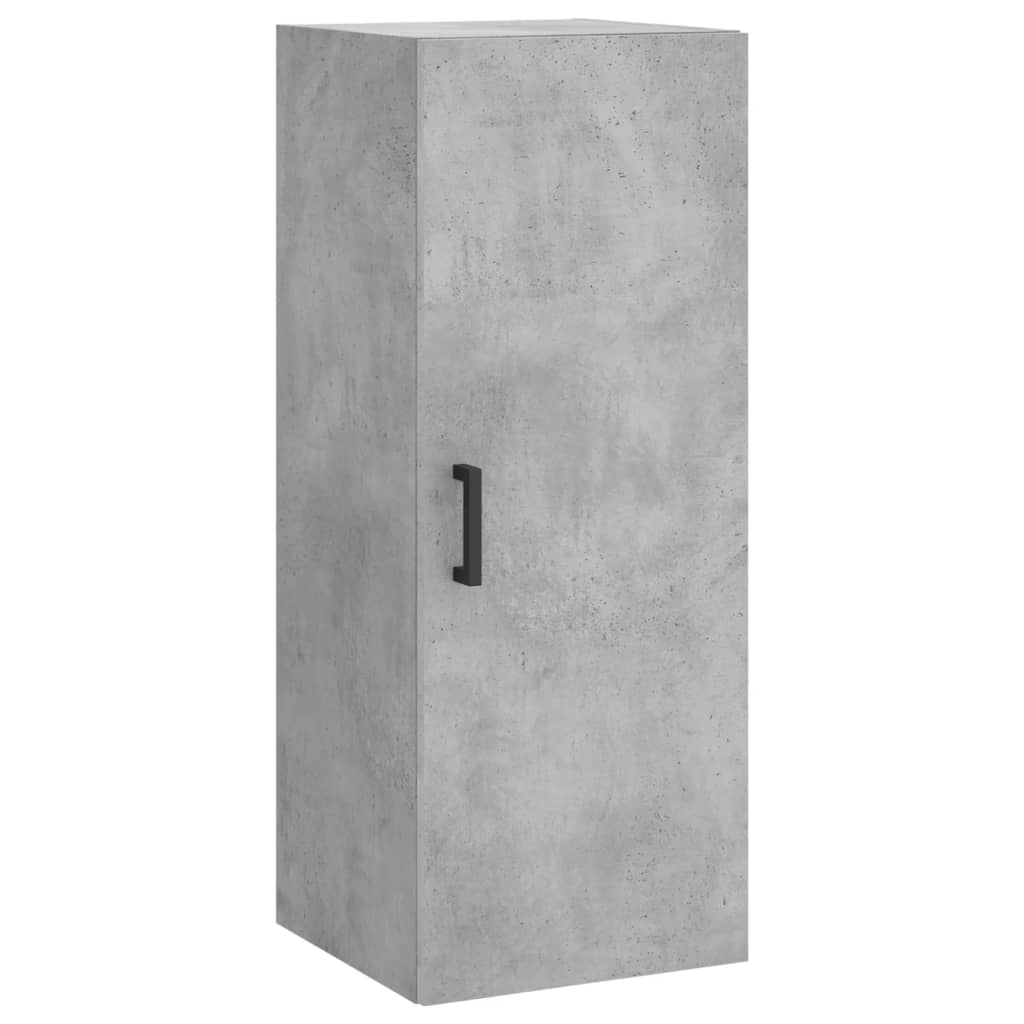 Buffet haut Gris béton 34,5x34x180 cm Bois d'ingénierie Buffets & bahuts vidaXL