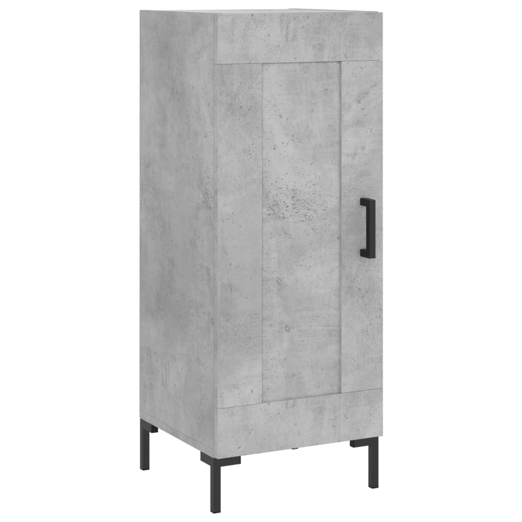 Buffet haut Gris béton 34,5x34x180 cm Bois d'ingénierie Buffets & bahuts vidaXL