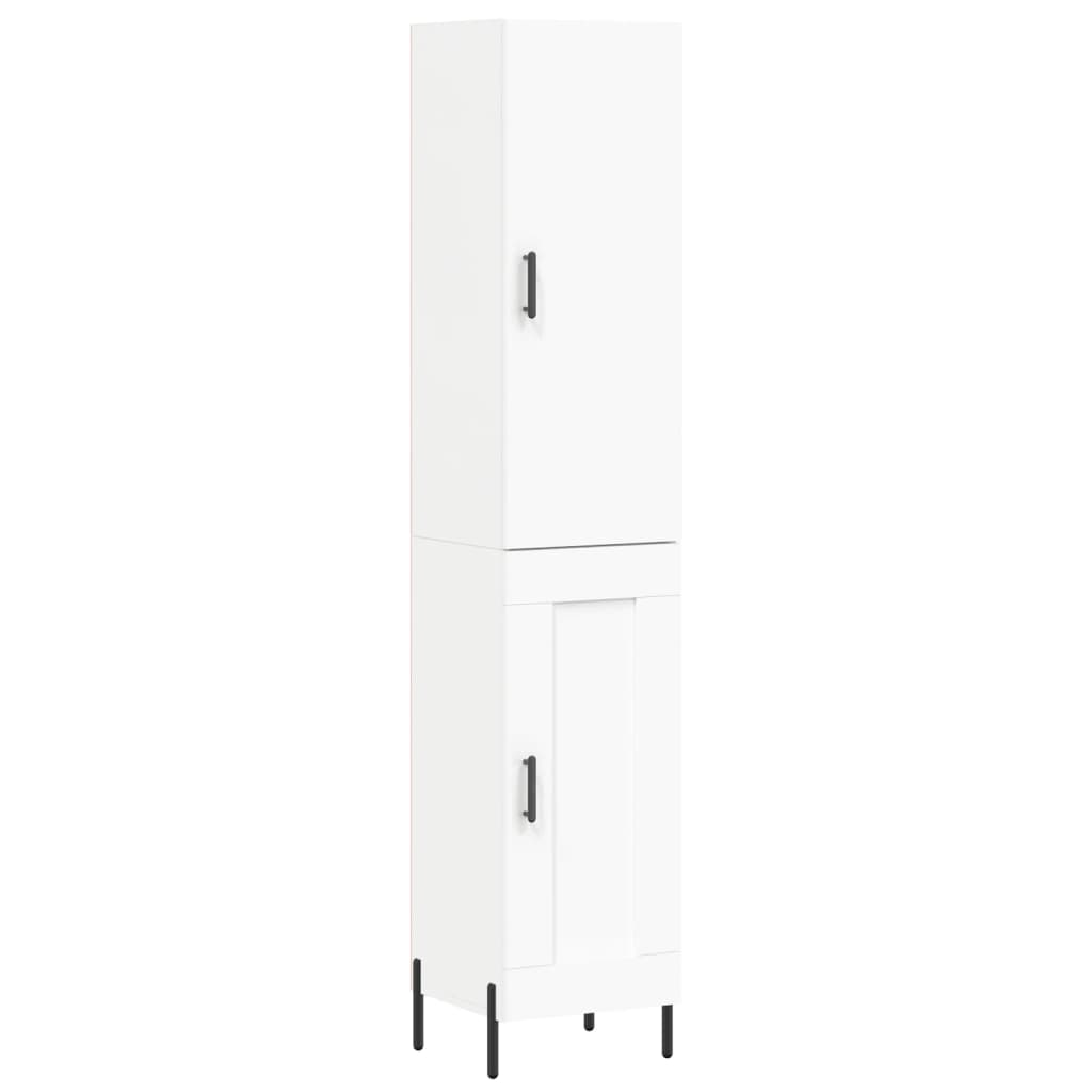 Buffet haut Blanc 34,5x34x180 cm Bois d'ingénierie - XIOS