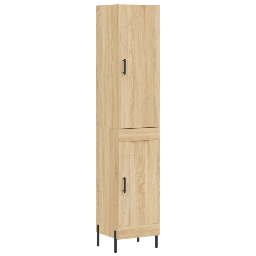 Buffet haut Chêne sonoma 34,5x34x180 cm Bois d'ingénierie - XIOS