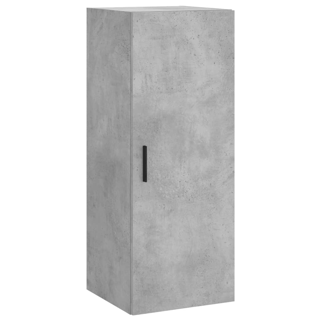 Buffet haut Gris béton 34,5x34x180 cm Bois d'ingénierie - XIOS