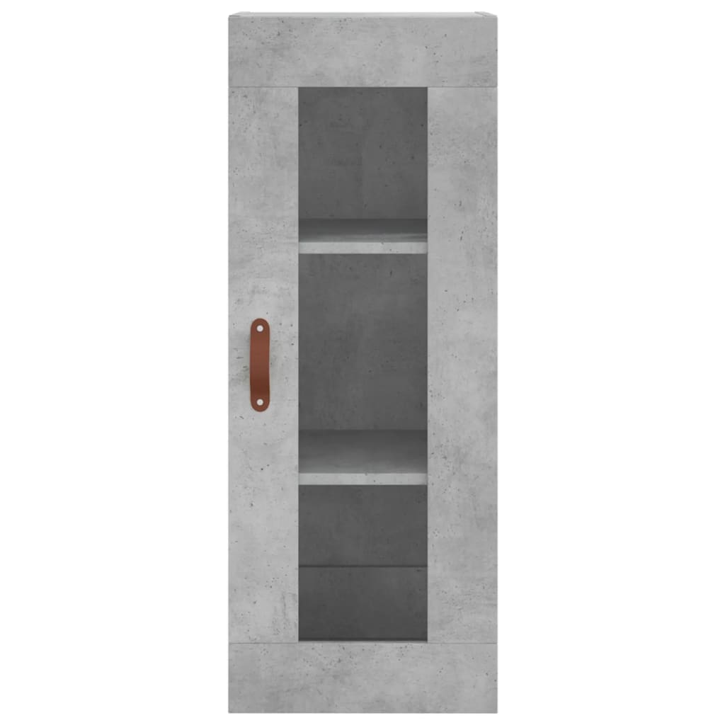 Buffet haut Gris béton 34,5x34x180 cm Bois d'ingénierie Buffets & bahuts vidaXL