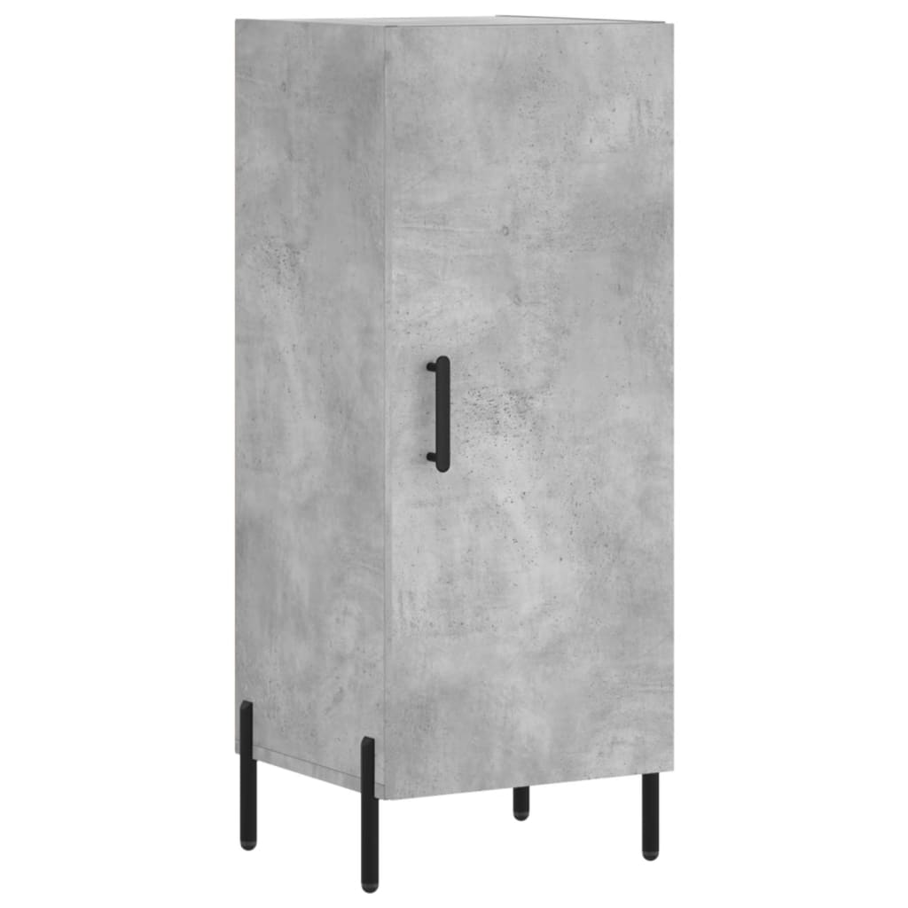Buffet haut Gris béton 34,5x34x180 cm Bois d'ingénierie - XIOS