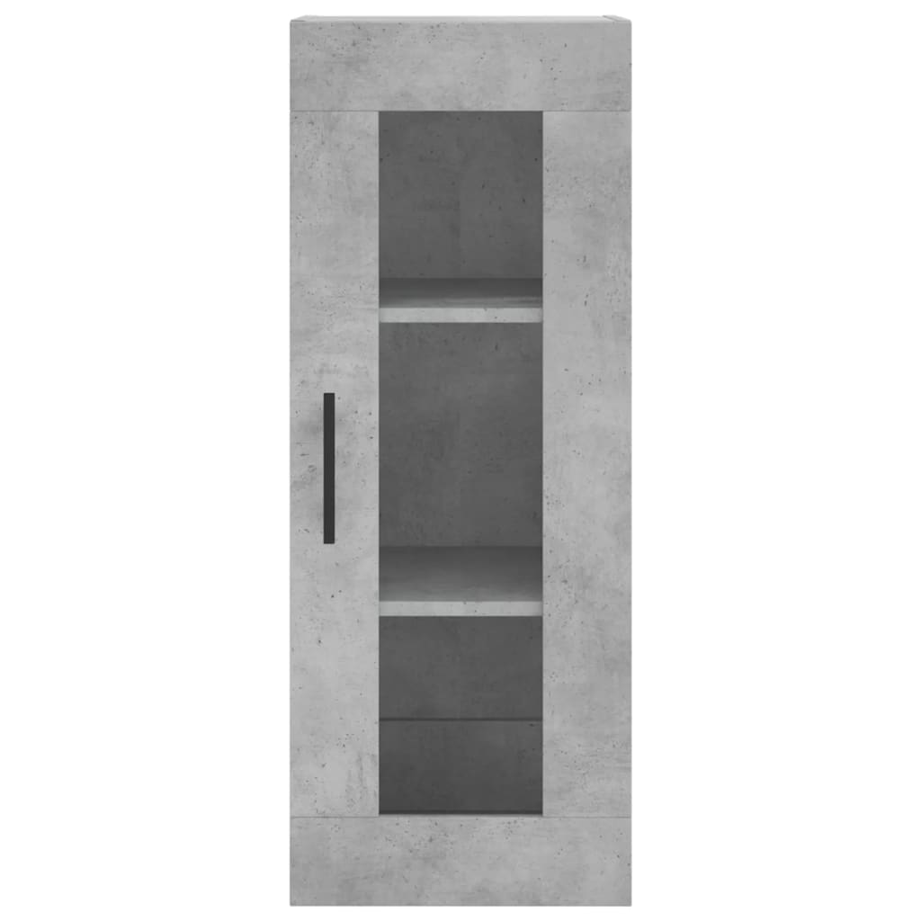 Buffet haut Gris béton 34,5x34x180 cm Bois d'ingénierie - XIOS