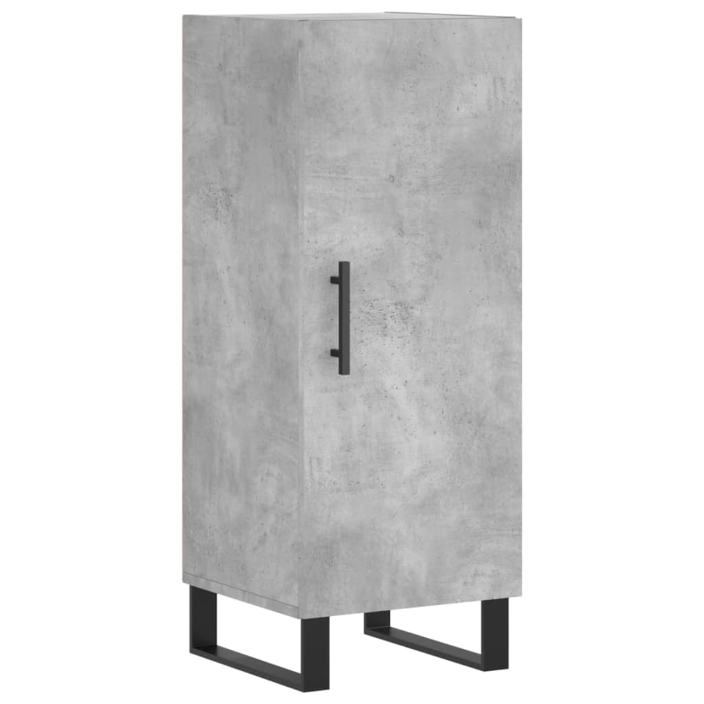 Buffet haut Gris béton 34,5x34x180 cm Bois d'ingénierie - XIOS