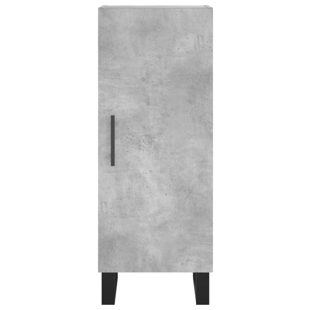Buffet haut Gris béton 34,5x34x180 cm Bois d'ingénierie - XIOS