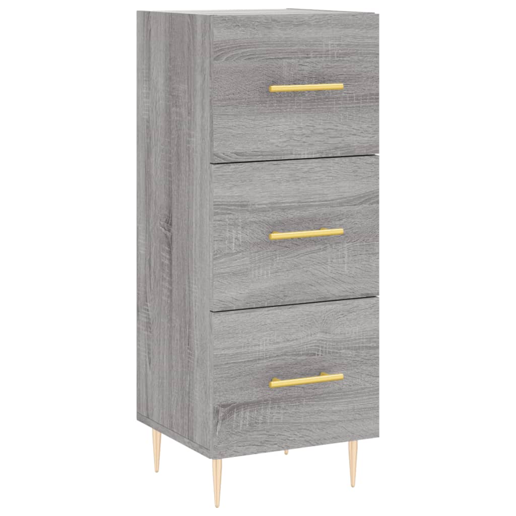Buffet haut Sonoma gris 34,5x34x180 cm Bois d'ingénierie - XIOS
