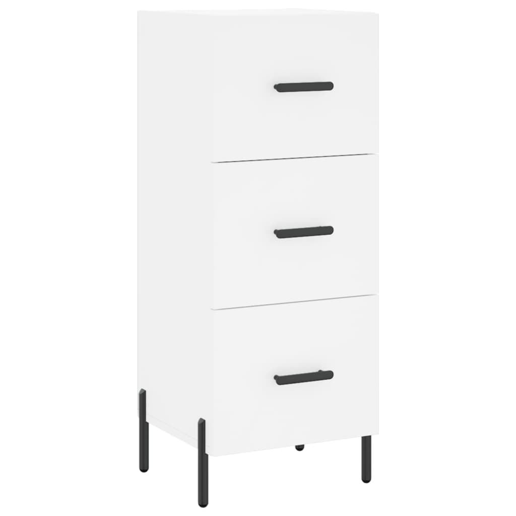 Buffet haut Blanc 34,5x34x180 cm Bois d'ingénierie - XIOS