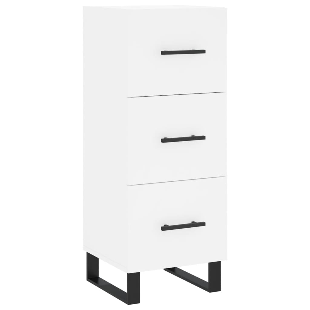 Buffet haut Blanc 34,5x34x180 cm Bois d'ingénierie - XIOS