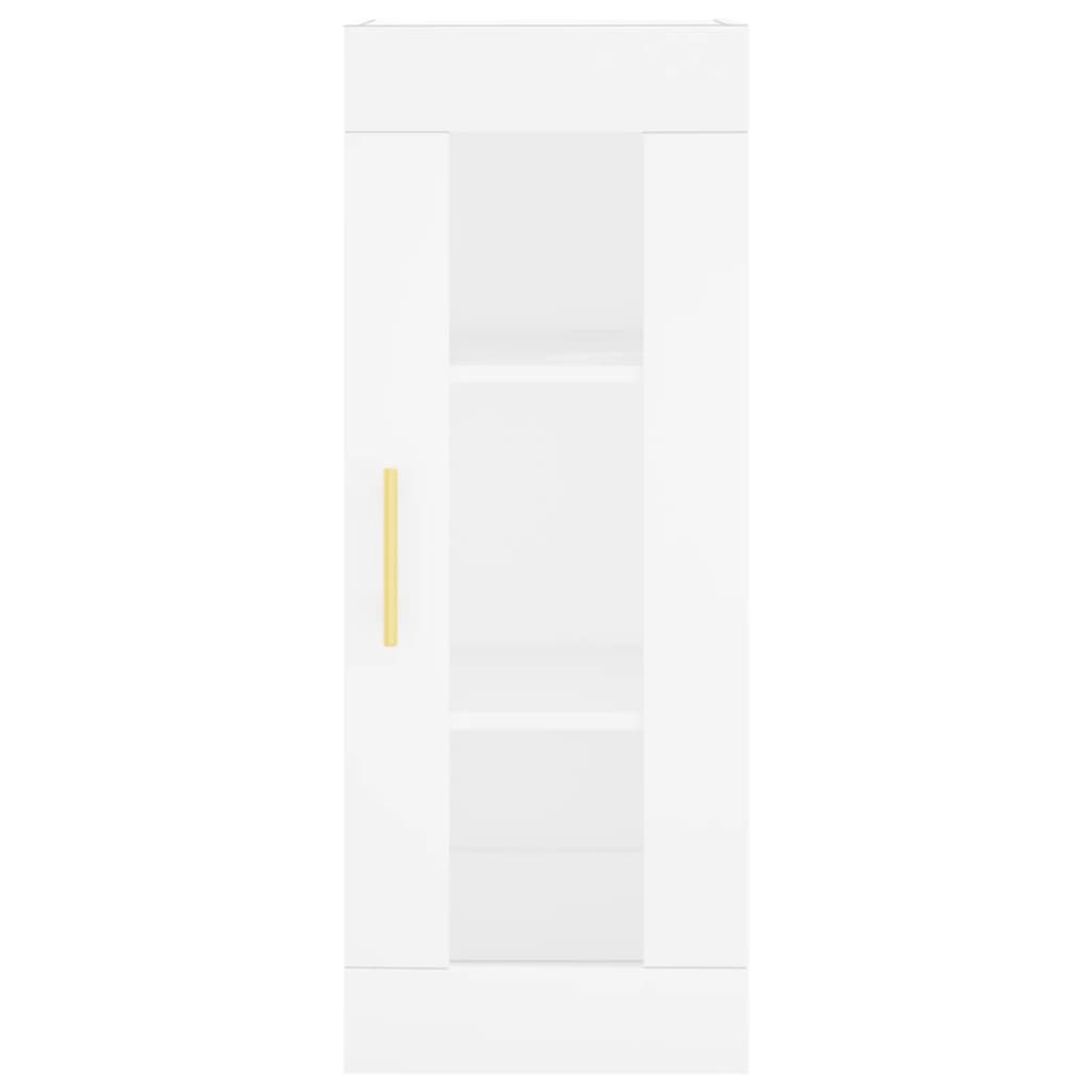 Buffet haut Blanc 34,5x34x180 cm Bois d'ingénierie - XIOS