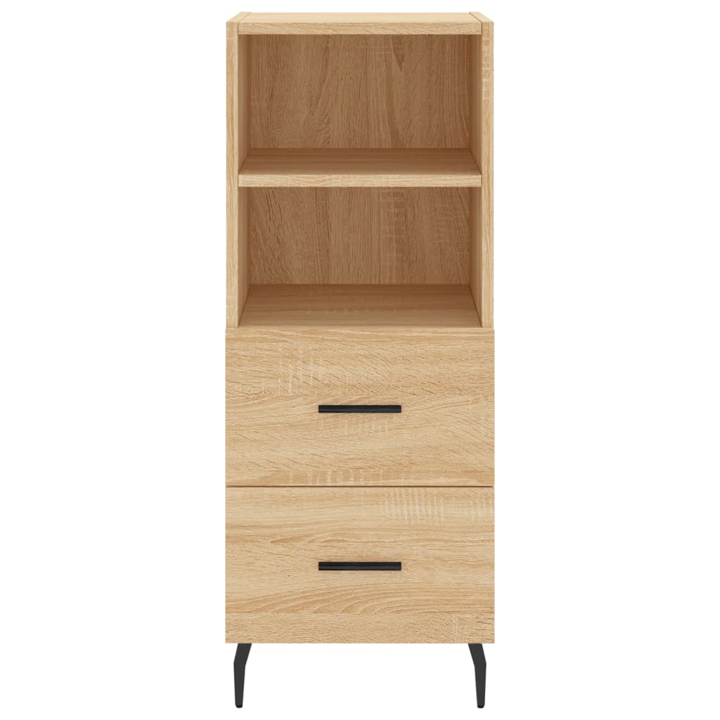 Buffet haut Chêne sonoma 34,5x34x180 cm Bois d'ingénierie - XIOS