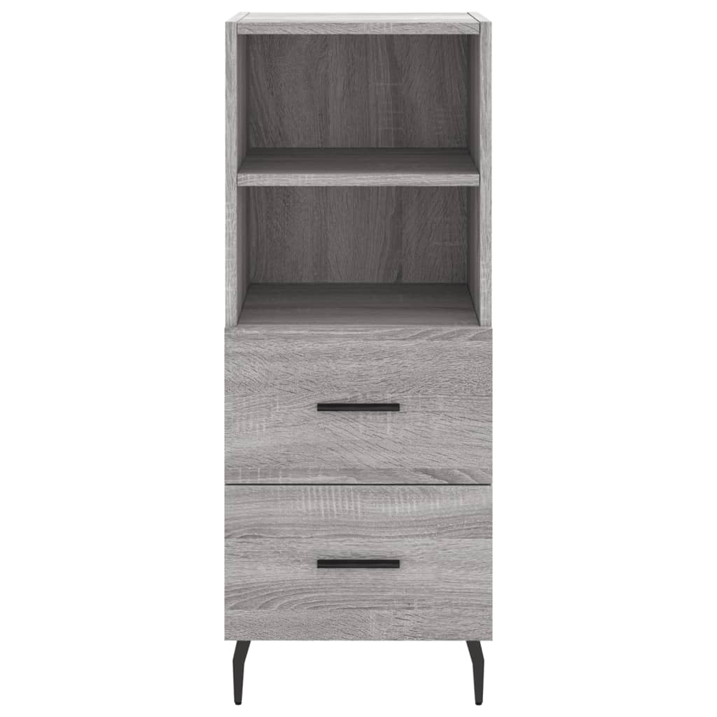 Buffet haut Sonoma gris 34,5x34x180 cm Bois d'ingénierie - XIOS