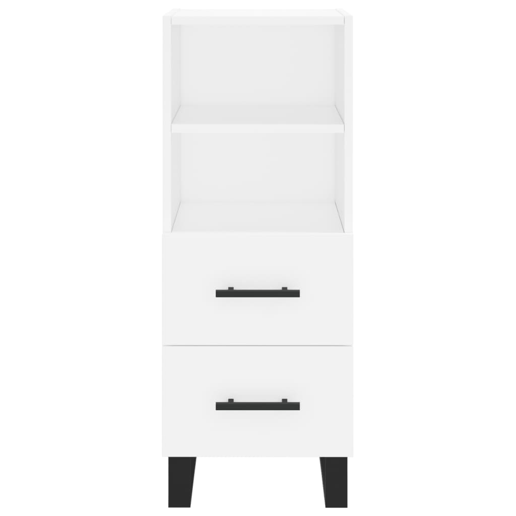 Buffet haut Blanc 34,5x34x180 cm Bois d'ingénierie - XIOS