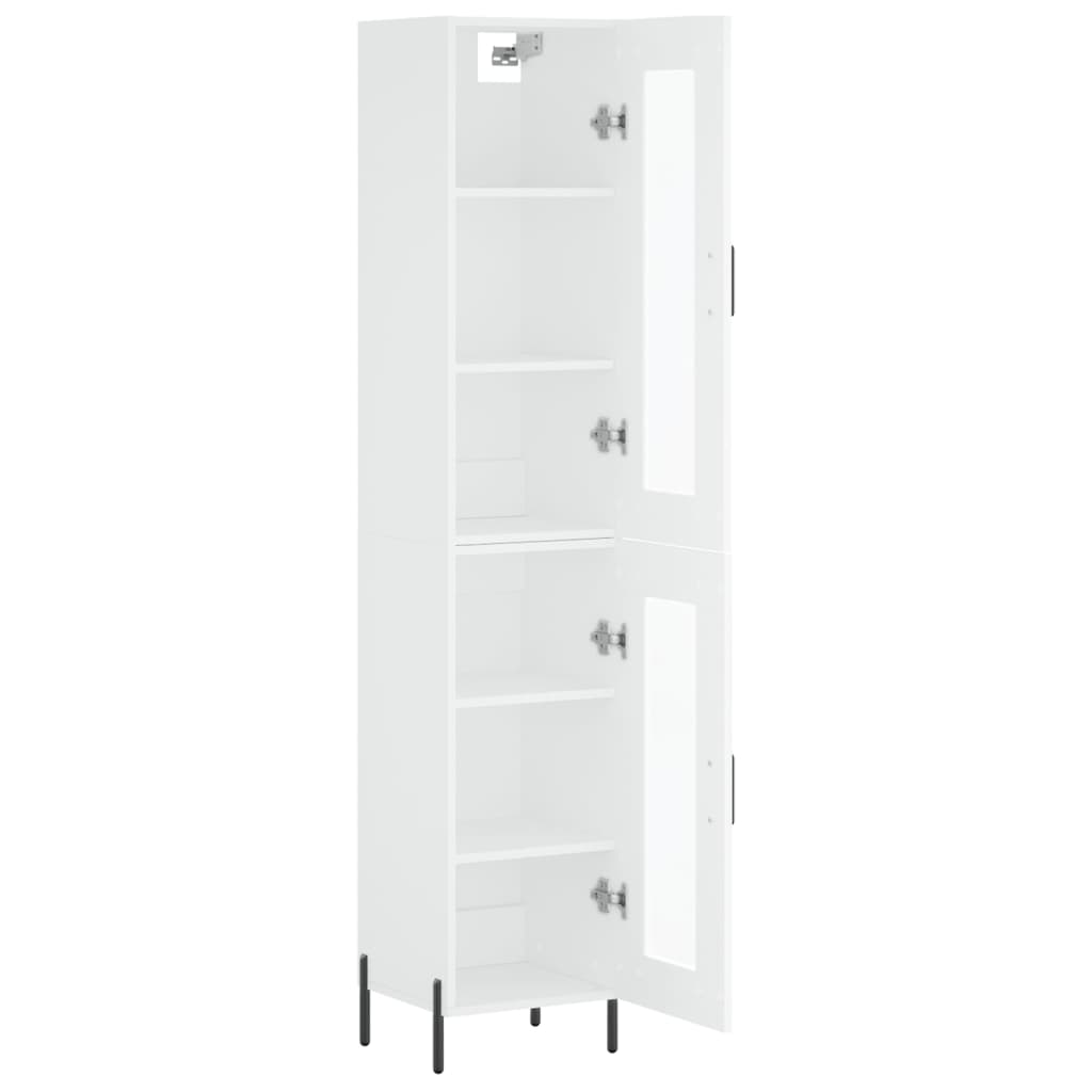 Buffet haut Blanc 34,5x34x180 cm Bois d'ingénierie - XIOS