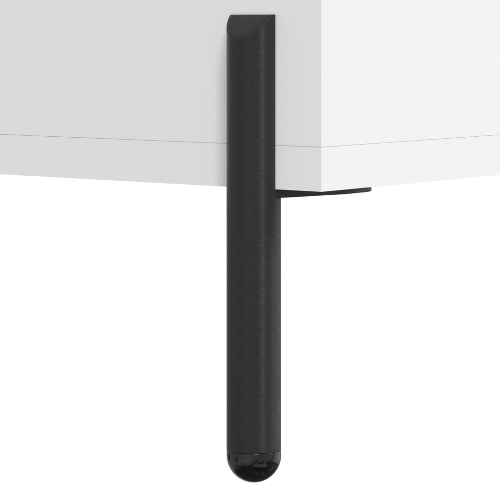 Buffet haut Blanc 34,5x34x180 cm Bois d'ingénierie - XIOS