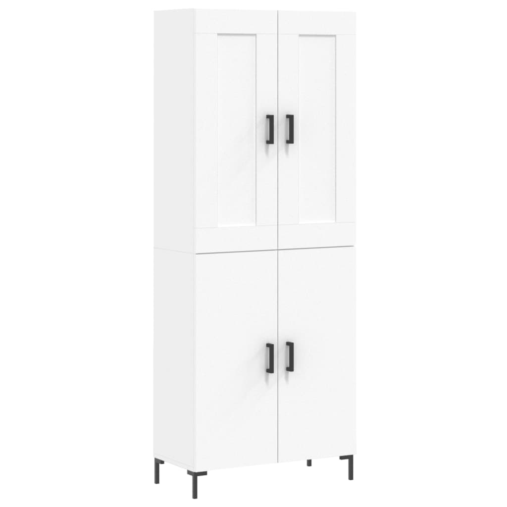 Buffet haut Blanc 69,5x34x180 cm Bois d'ingénierie - XIOS