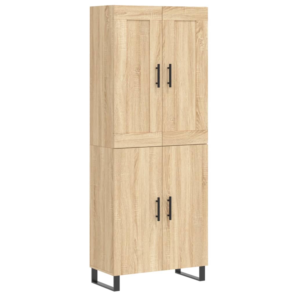 Buffet haut Chêne sonoma 69,5x34x180 cm Bois d'ingénierie - XIOS