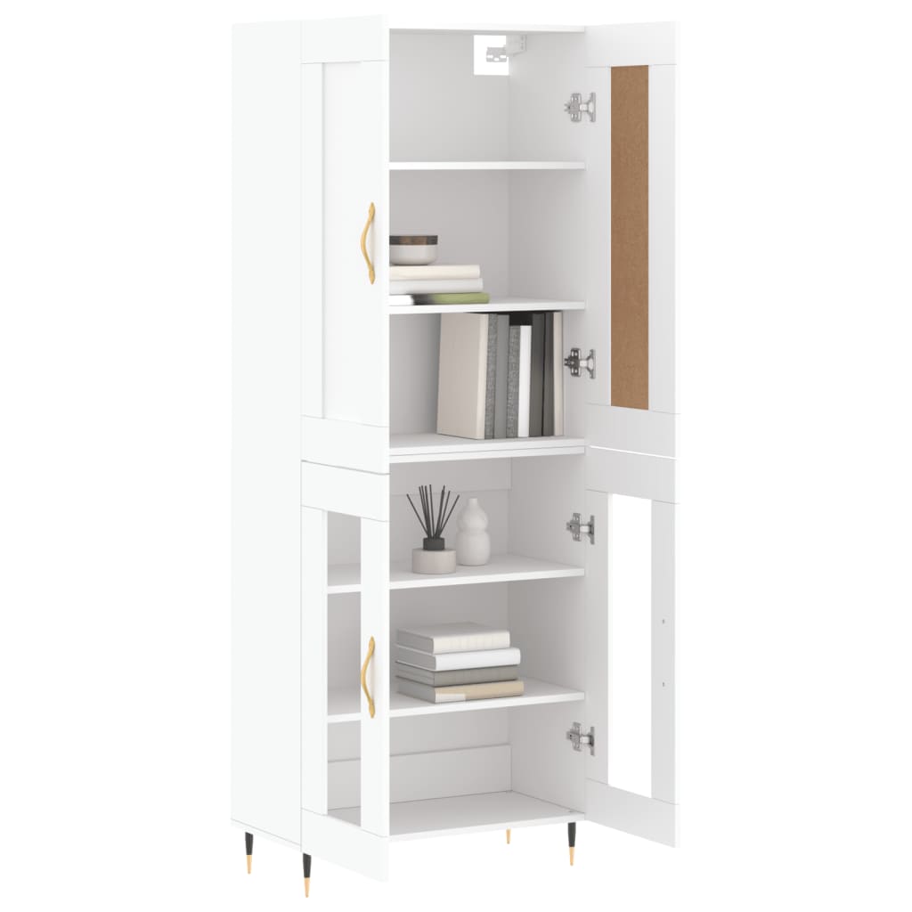 Buffet haut Blanc 69,5x34x180 cm Bois d'ingénierie - XIOS