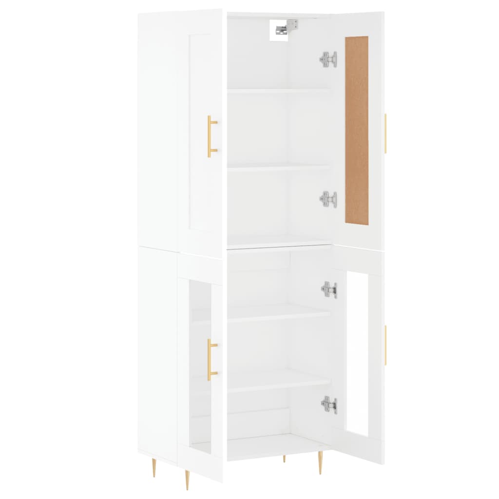 Buffet haut Blanc 69,5x34x180 cm Bois d'ingénierie - XIOS