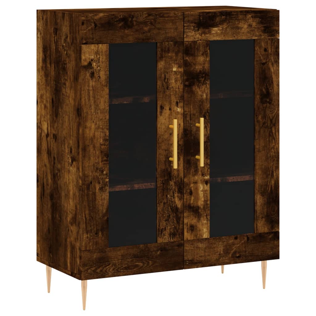 Buffet haut Chêne fumé 69,5x34x180 cm Bois d'ingénierie - XIOS