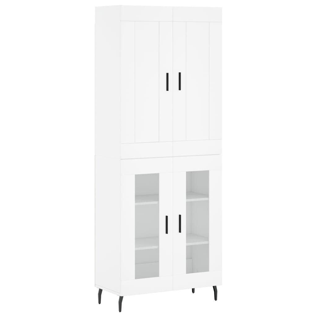 Buffet haut Blanc 69,5x34x180 cm Bois d'ingénierie - XIOS