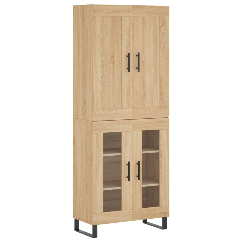 Buffet haut Chêne sonoma 69,5x34x180 cm Bois d'ingénierie - XIOS