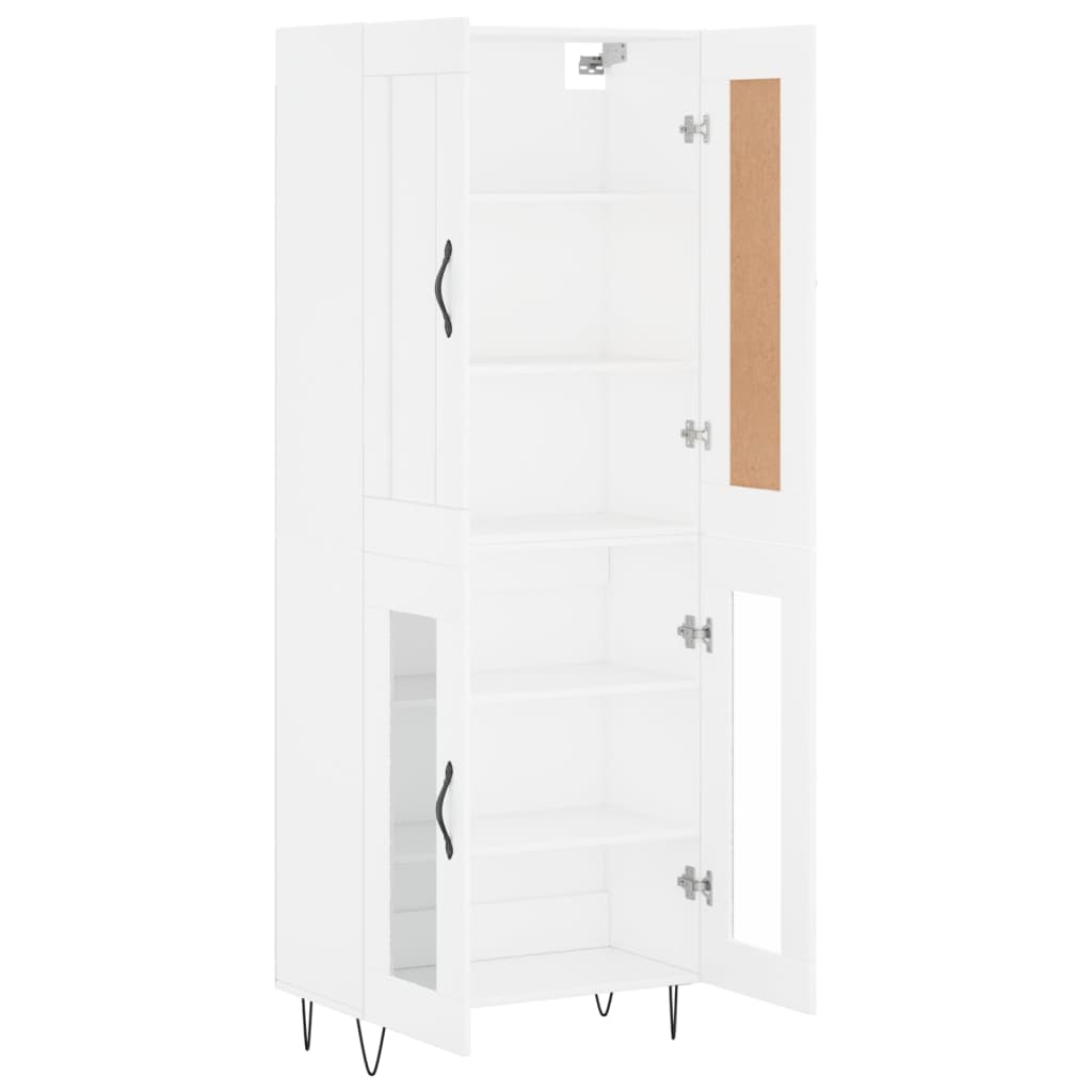 Buffet haut Blanc 69,5x34x180 cm Bois d'ingénierie - XIOS