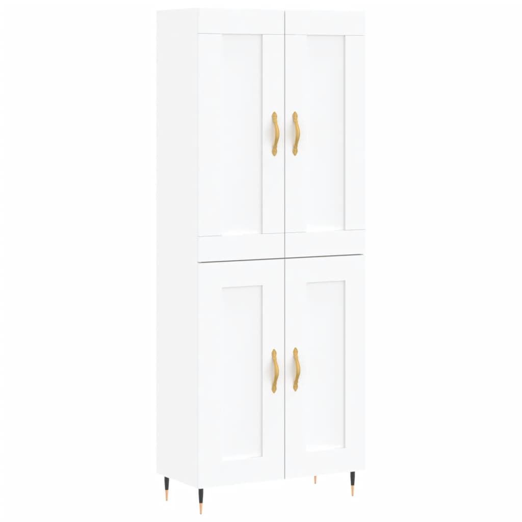 Buffet haut Blanc 69,5x34x180 cm Bois d'ingénierie - XIOS