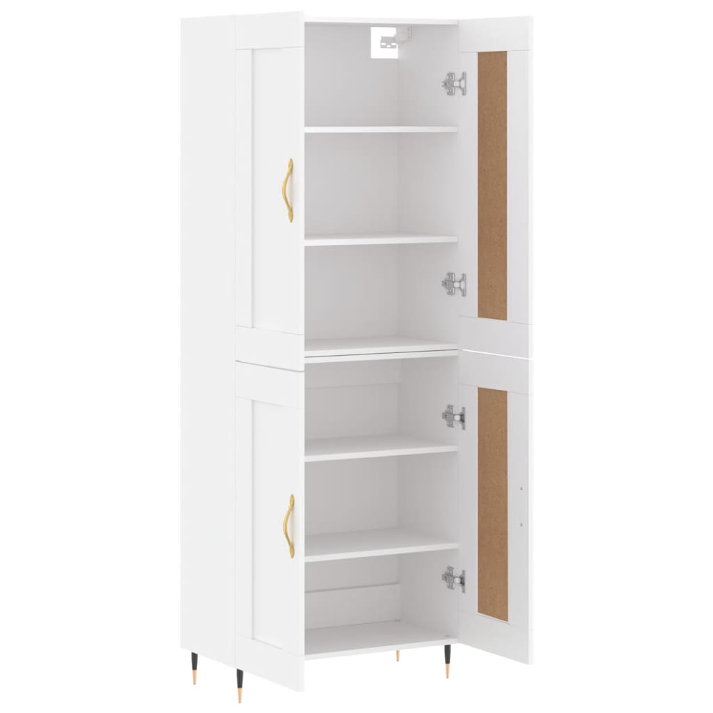 Buffet haut Blanc 69,5x34x180 cm Bois d'ingénierie - XIOS