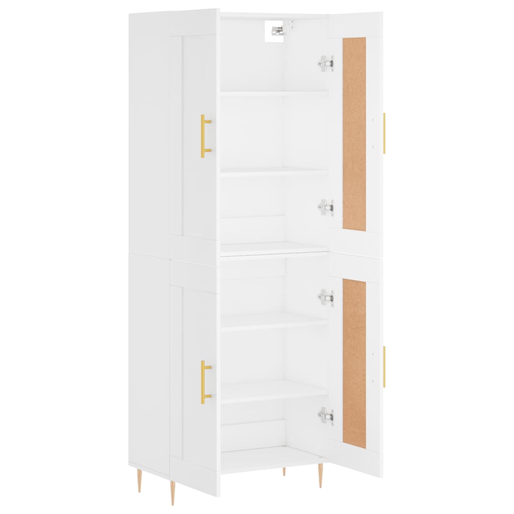Buffet haut Blanc 69,5x34x180 cm Bois d'ingénierie - XIOS