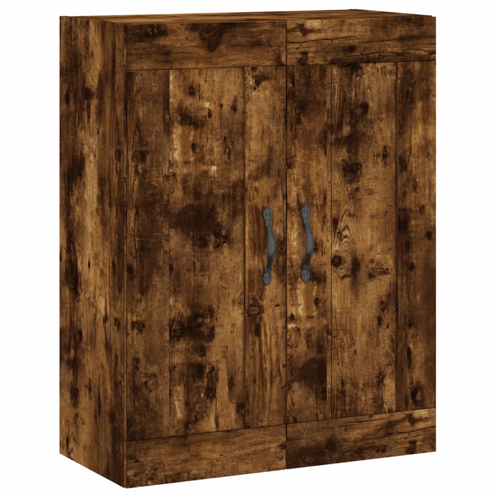 Buffet haut Chêne fumé 69,5x34x180 cm Bois d'ingénierie - XIOS