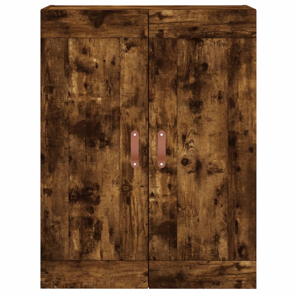 Buffet haut Chêne fumé 69,5x34x180 cm Bois d'ingénierie - XIOS
