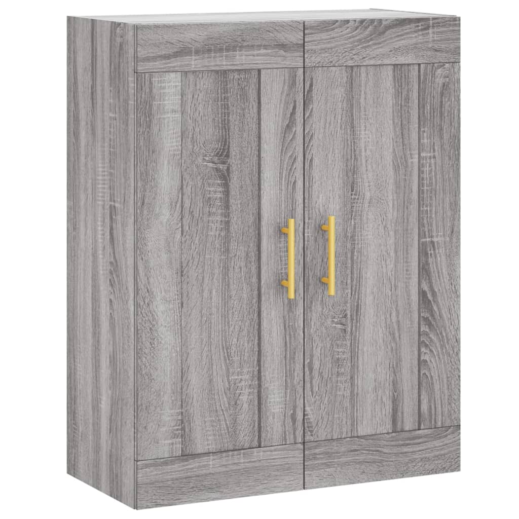 Buffet haut Sonoma gris 69,5x34x180 cm Bois d'ingénierie - XIOS