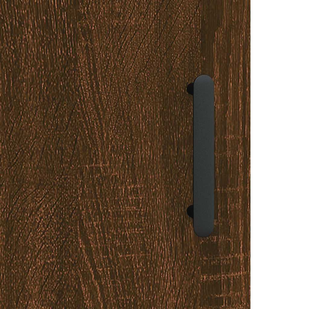 Buffet haut Chêne marron 69,5x34x180 cm Bois d'ingénierie - XIOS