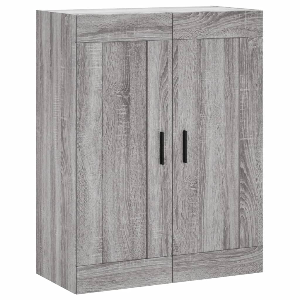 Buffet haut Sonoma gris 69,5x34x180 cm Bois d'ingénierie Buffets & bahuts vidaXL