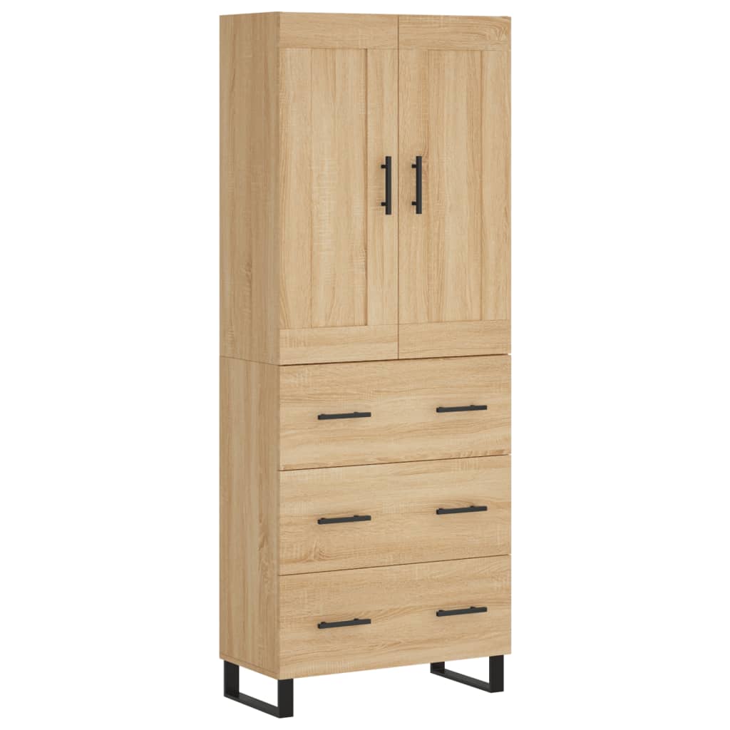 Buffet haut Chêne sonoma 69,5x34x180 cm Bois d'ingénierie - XIOS