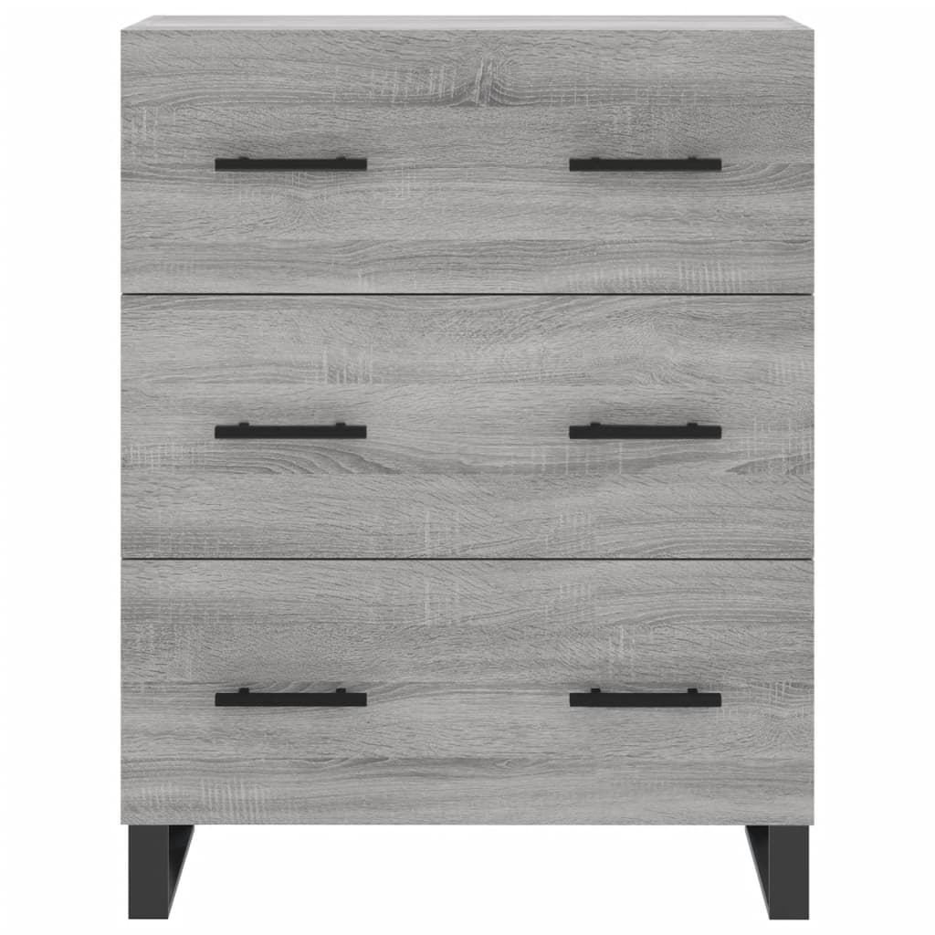 Buffet haut Sonoma gris 69,5x34x180 cm Bois d'ingénierie - XIOS