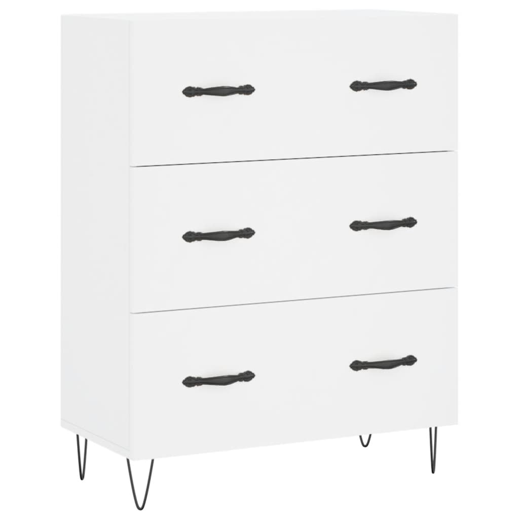 Buffet haut Blanc 69,5x34x180 cm Bois d'ingénierie - XIOS